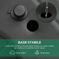 Easycomfort Canestro Basket Altezza Regolabile 160-305cm, Base con Ruote e Struttura in Acciaio, Tabellone in PVC Trasparente