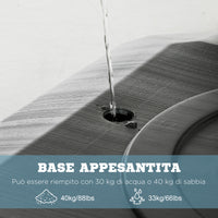 Easycomfort Canestro Basket in Acciaio, Regolabile in Altezza e portatile con Tabellone e Ruote, 107x70cm, Nero e rosso