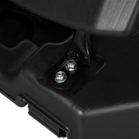 Easycomfort Canestro Basket in Acciaio, Regolabile in Altezza e portatile con Tabellone e Ruote, 107x70cm, Nero e rosso