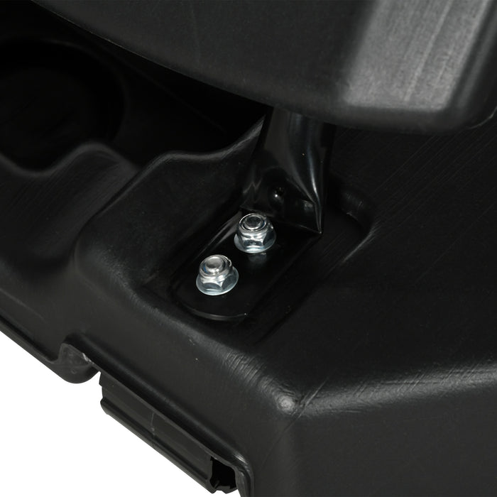 Easycomfort Canestro Basket in Acciaio, Regolabile in Altezza e portatile con Tabellone e Ruote, 107x70cm, Nero e rosso