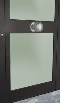 Pomolo fisso per porta SAGUATTI A69/70LB in alluminio argento lucido