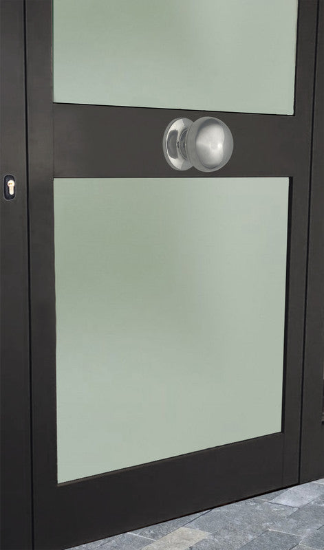 Pomolo fisso per porta SAGUATTI A69/70LB in alluminio argento lucido