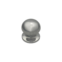 Pomolo fisso per porta SAGUATTI A69/70LB in alluminio argento lucido