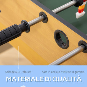 EASYCOMFORT Tavolo Multigioco 4 in 1 con Calcio Balilla, Biliardo, Ping Pong e Hockey da Tavolo, 107x61x84.5cm