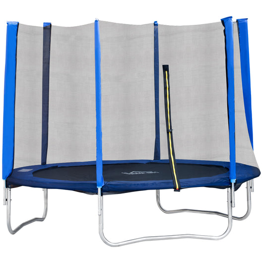 Easycomfort Trampolino Elastico Esterni con Rete di Sicurezza e Pali Imbottiti per Adulti e Bambini, 244x244x205cm