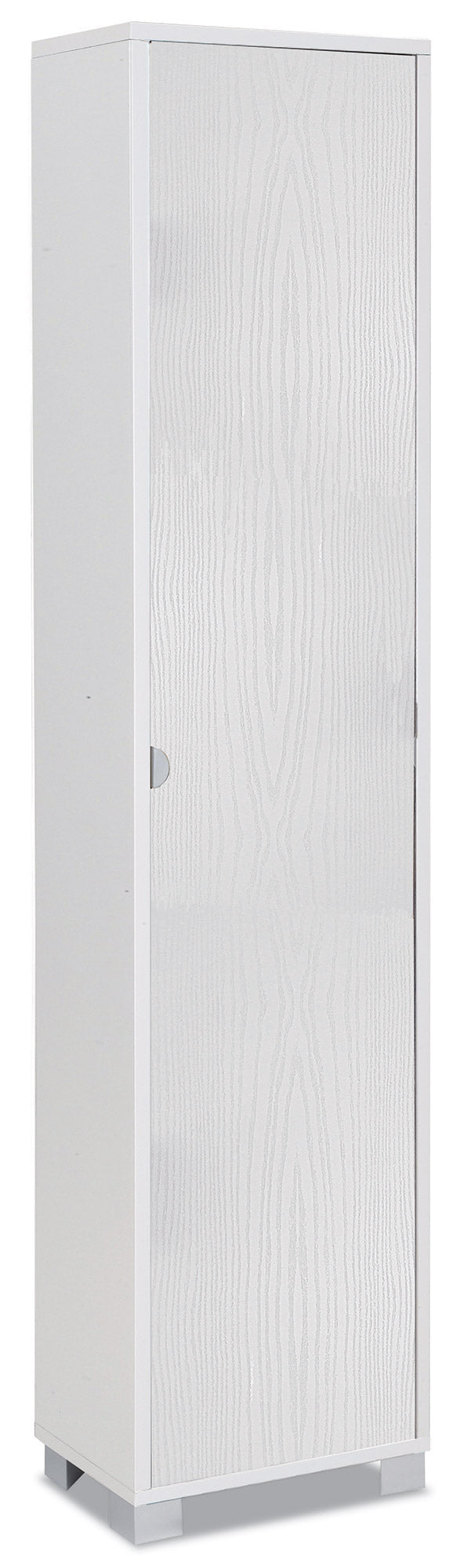 Armadio 1 Anta 43x190x29 cm Bianco Fiammato