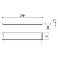 Inda - Modulo porta asciugamani Indissima L.30 cm in acciaio spazzolato