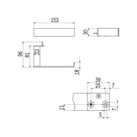 Inda - Portarotolo destro Indissima - Chrome in acciaio lucido