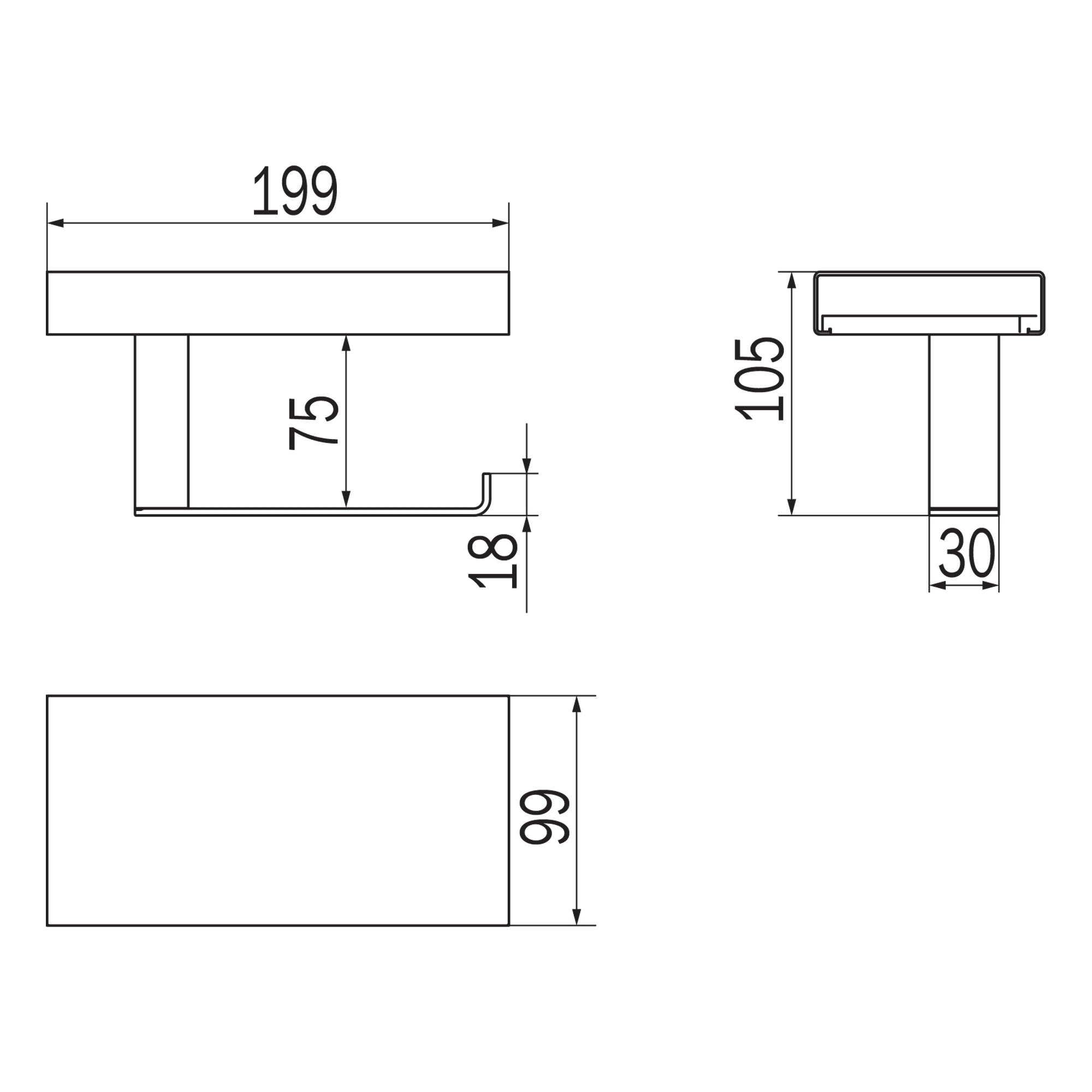 Inda - Modulo portarotolo con coperchio DX Indissima in acciaio spazzolato