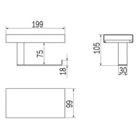 Inda - Modulo portarotolo con coperchio DX Indissima in acciaio spazzolato