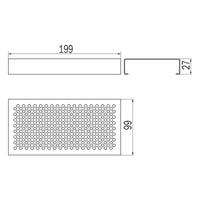 Inda - Modulo cestino portaoggetti a filo Indissima in acciaio spazzolato