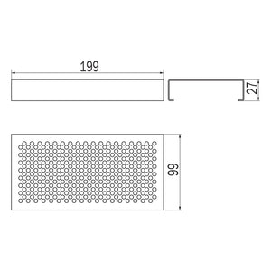Inda - Modulo cestino portaoggetti a filo Indissima in acciaio spazzolato