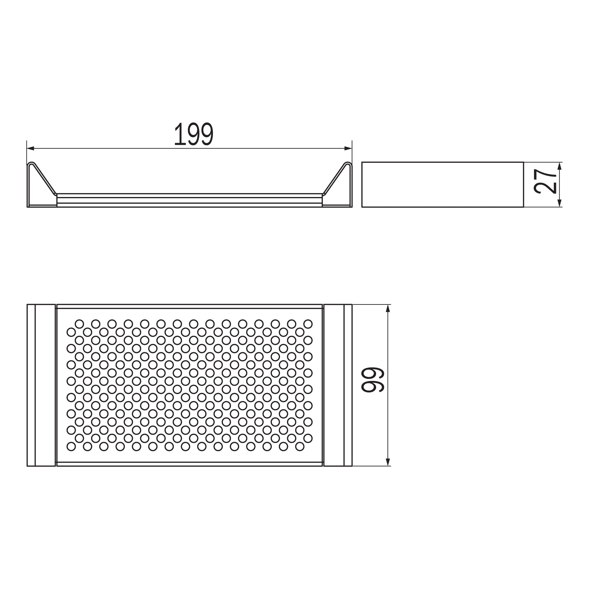 Inda - Modulo cestino portaoggetti basso Indissima in acciaio spazzolato
