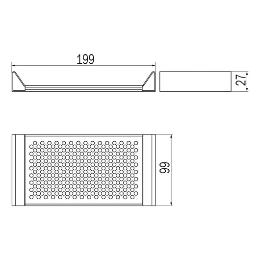Inda - Modulo cestino portaoggetti basso Indissima in acciaio spazzolato