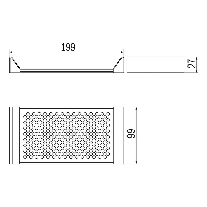 Inda - Modulo cestino portaoggetti basso Indissima in acciaio spazzolato