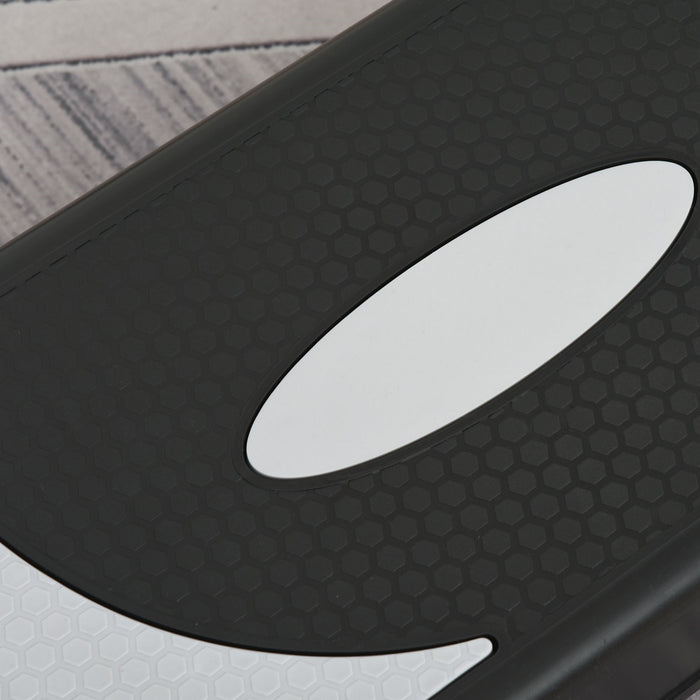 Easycomfort Stepper da Aerobica Regolabile in Altezza 10-15-20 cm Antiscivolo, Nero e Grigio