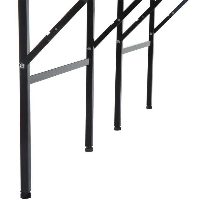 Easycomfort Tavolo da Ping Pong Pieghevole per Interni in MDF e Acciaio, 152.5 x 274 x 76 cm, Blu e Viola