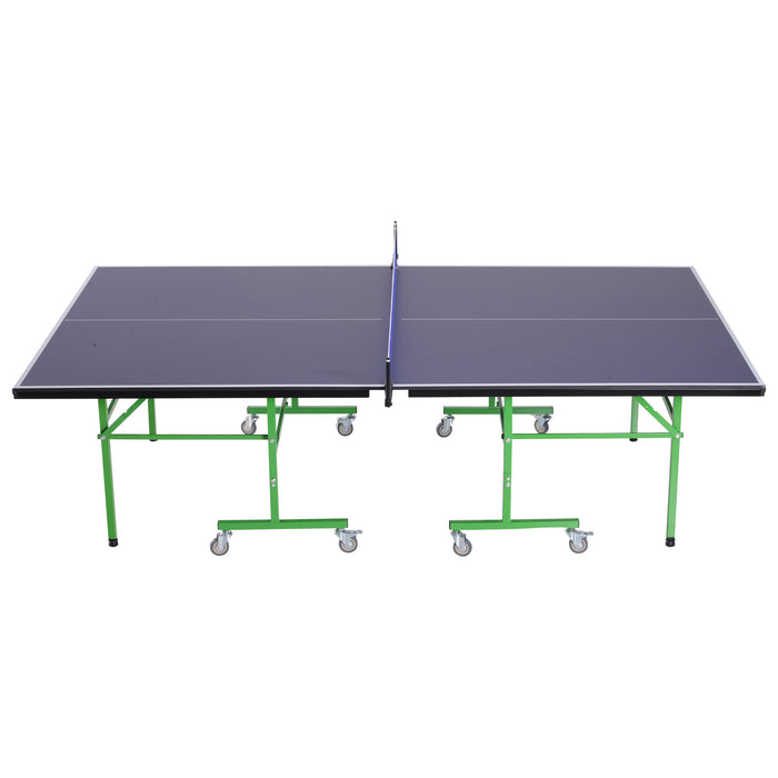 EasyComfort Tavolo da Ping Pong Professionale con Ruote, 152.5x274x76cm