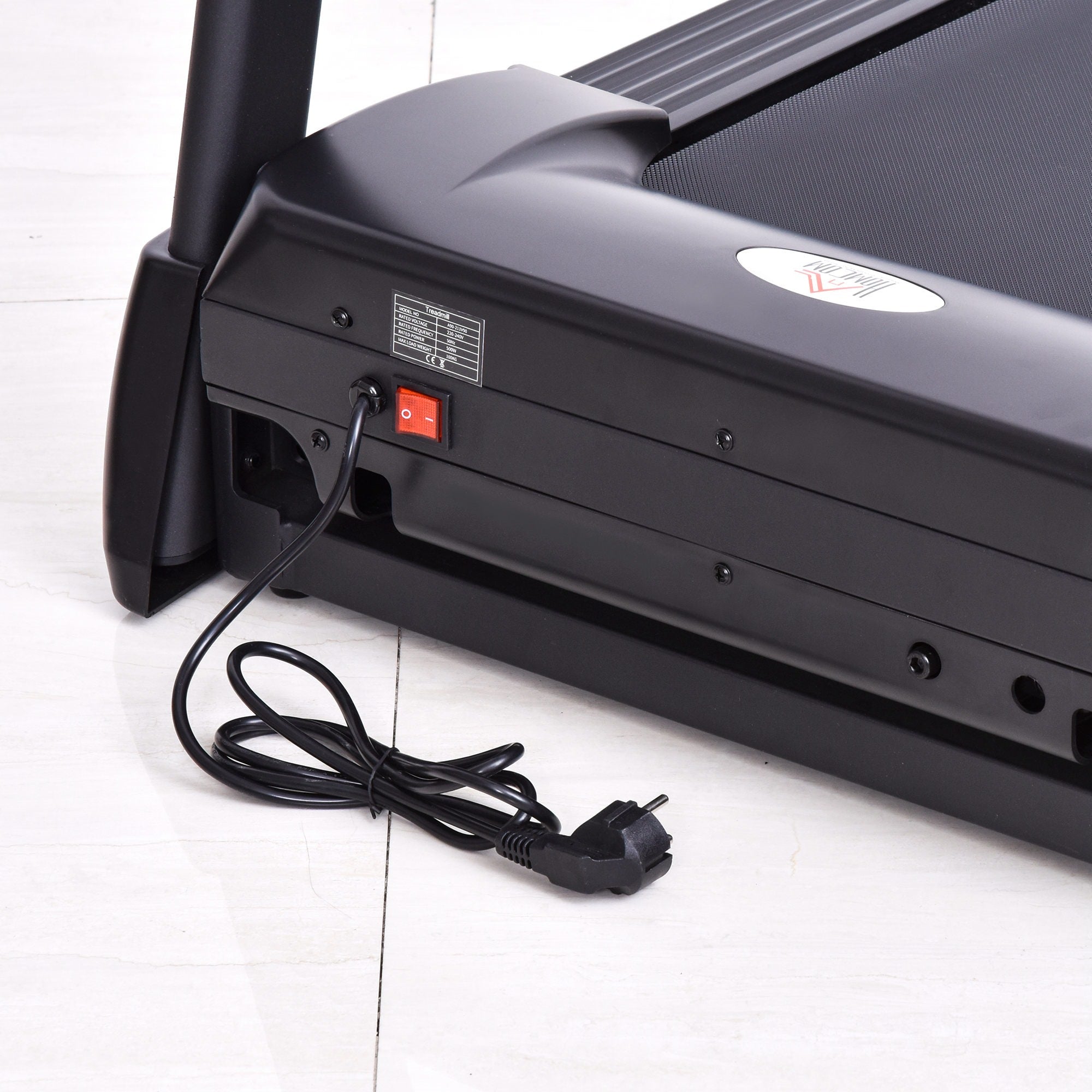 EASYCOMFORT Tapis Roulant Elettrico Pieghevole Salvaspazio, Tapis Roulant Professionle con 12 Programmi Preimpostati e Schermo LCD per Allenamento a Casa o in Ufficio, 1-12km/h, Nero