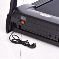 EASYCOMFORT Tapis Roulant Elettrico Pieghevole Salvaspazio, Tapis Roulant Professionle con 12 Programmi Preimpostati e Schermo LCD per Allenamento a Casa o in Ufficio, 1-12km/h, Nero