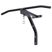 EASYCOMFORT Staffa di supporto per sacco da boxe con barra per trazioni, 93x47x51cm, Nero