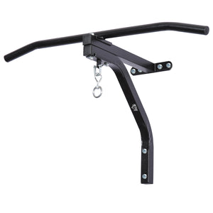 EASYCOMFORT Staffa di supporto per sacco da boxe con barra per trazioni, 93x47x51cm, Nero