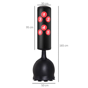 Easycomfort Sacco da Boxe da Terra, Sacco da Pugile per Adulti e Bambini, Fit Boxe Arti Marziali (50x50x165cm)