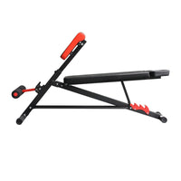 Easycomfort Panca Piana Palestra, Panca Pesi Regolabile per Allenamento a Casa, Panca Palestra Multifunzione con 1 Regolazione Piana e 2 Reclinazioni, 4 Regolazioni del Piede, Nero