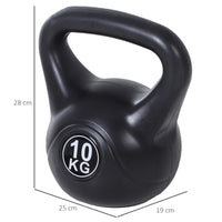 Easycomfort Kettlebell da 10 kg per Sport e Fitness in PVC con Sabbia e Maniglia Liscia Anti-Sfregamento
