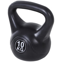 Easycomfort Kettlebell da 10 kg per Sport e Fitness in PVC con Sabbia e Maniglia Liscia Anti-Sfregamento