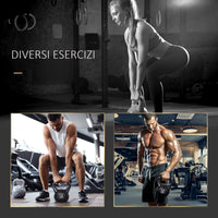 Easycomfort Kettlebell da 12 kg per Sport e Fitness in PVC con Sabbia e Maniglia Liscia Anti-Sfregamento