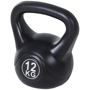 Easycomfort Kettlebell da 12 kg per Sport e Fitness in PVC con Sabbia e Maniglia Liscia Anti-Sfregamento