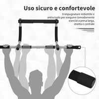 Easycomfort Barra per Trazioni a Pressione per Porta, Installazione senza Viti e Telaio in Tubi di Acciaio, Peso max: 110 kg