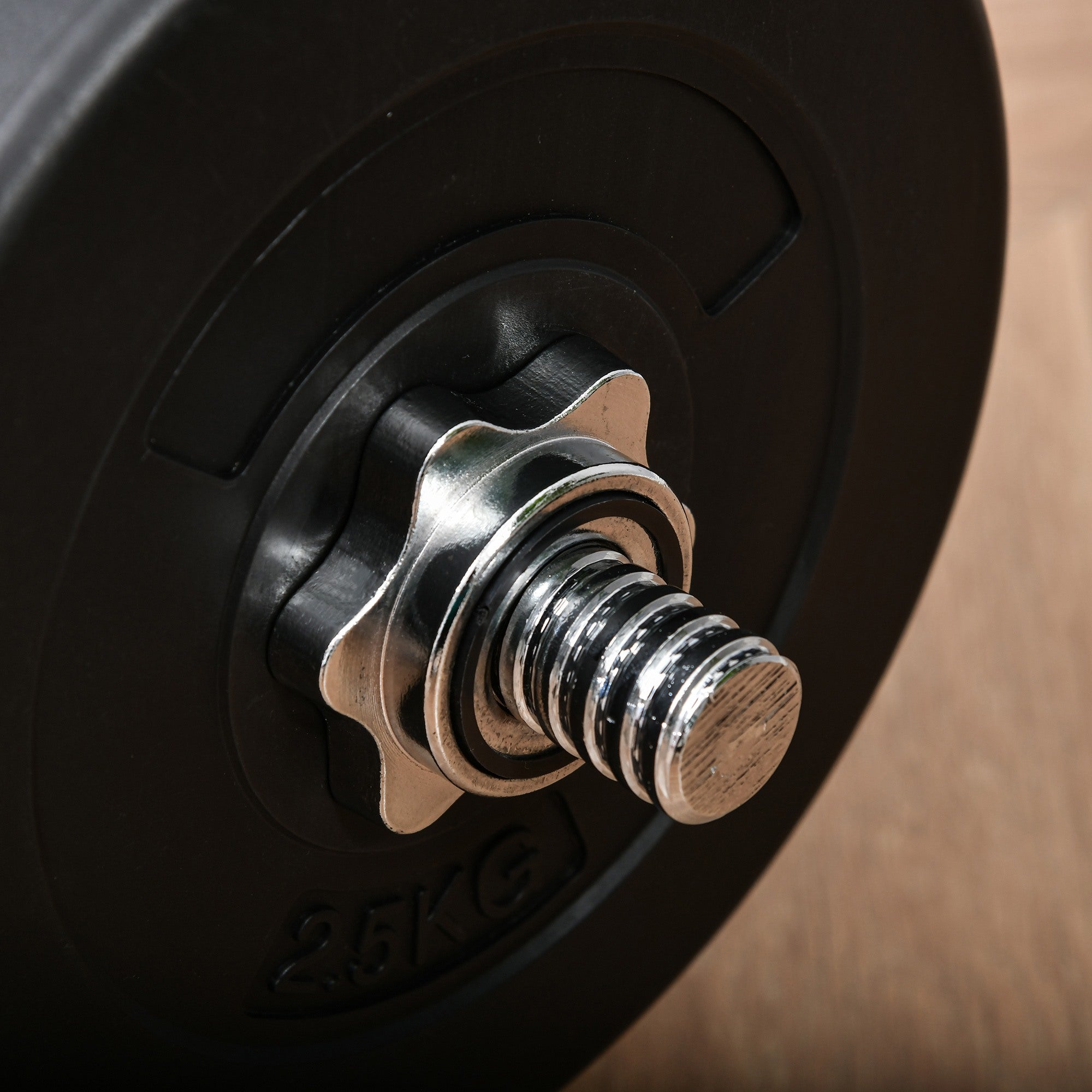 EASYCOMFORT Set Bilanciare da 70kg con 8 Dischi Pesi e Barra Curva in Acciaio, Allenamento a Casa e Palestra, 140x38.5x38.5cm