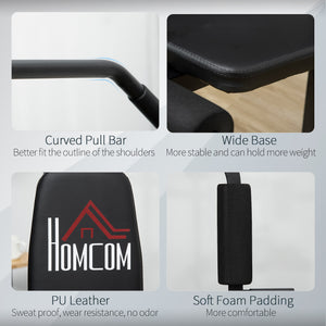 Easycomfort Stazione Fitness con Pesi da 45kg per Allenamento a Casa, 135x103x210cm, Nero