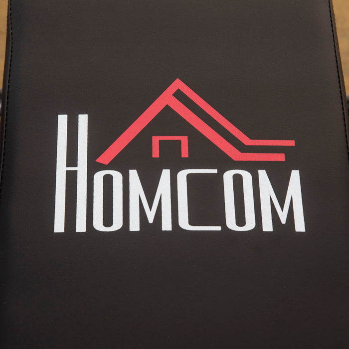 Easycomfort Panca Pesi Pieghevole con 8 Altezze Regolabili per Sollevamento Pesi e Trazioni, in Acciaio e PU, 140x73x98-122cm, Nera