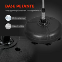 Easycomfort Sacco da Boxe ad Altezza Regolabile, Guanti Inclusi, in PE e Metallo, 45x45x133-151cm, Oro