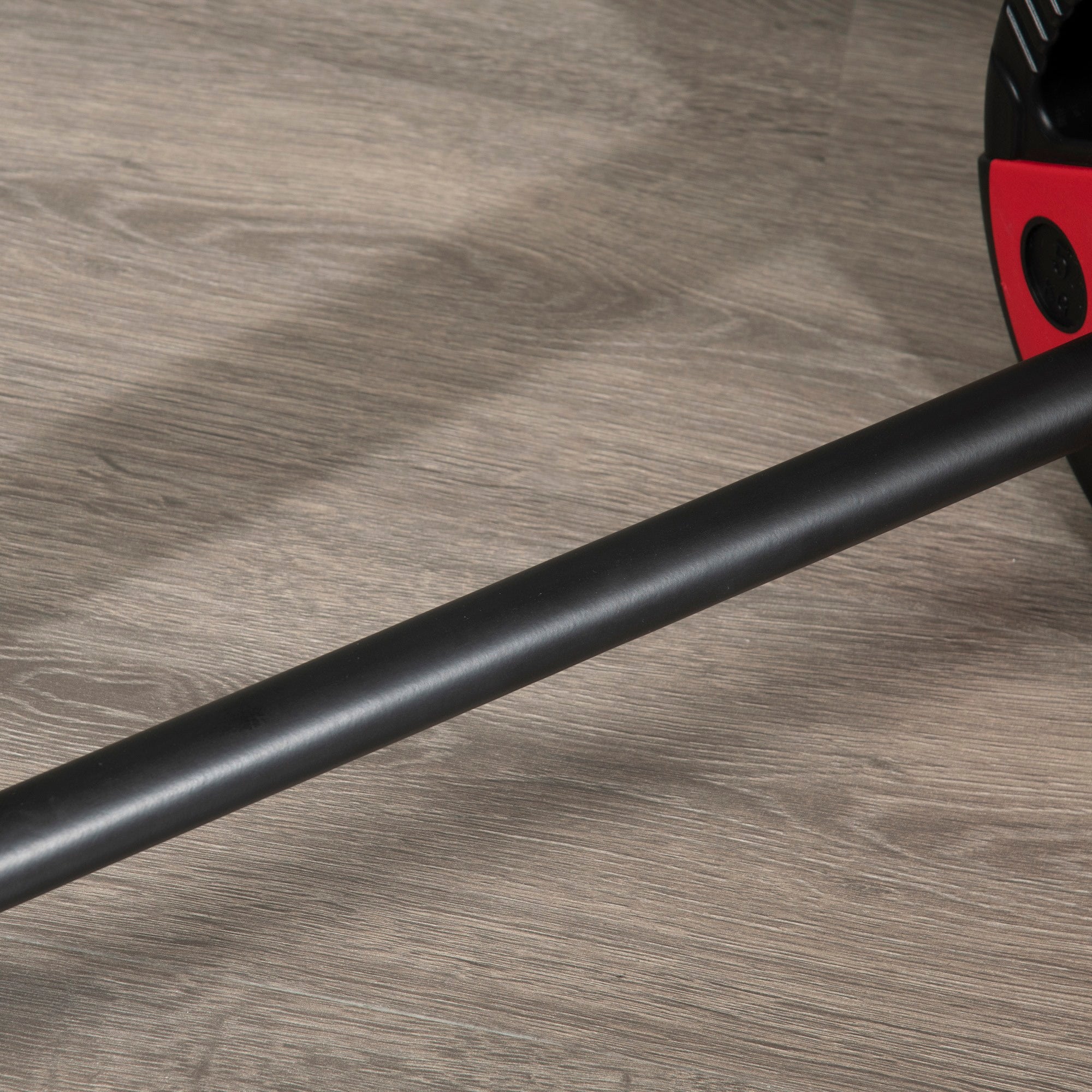 Easycomfort Set Bilanciere e Dischi da 20kg totali con Impugnatura in PU Antiscivolo, Ø17x140 cm, Nero e Rosso