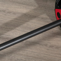 Easycomfort Set Bilanciere e Dischi da 20kg totali con Impugnatura in PU Antiscivolo, Ø17x140 cm, Nero e Rosso