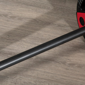 Easycomfort Set Bilanciere e Dischi da 20kg totali con Impugnatura in PU Antiscivolo, Ø17x140 cm, Nero e Rosso