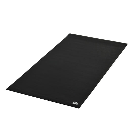 Easycomfort Tappeto Palestra Ammortizzante per Tapis Roulant e Cyclette, Tappetino Fitness in PVC Antiscivolo, 180x90cm, Nero