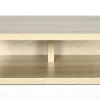 Set da 2 Comodini Sospesi con Cassetto e Ripiano Superiore, in Legno, 35x32x22.5 cm, Bianco e Rovere