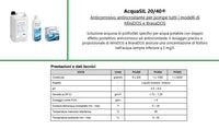 Acquasil 20/40 tanica 5 kg anticorrosivo ed antincrostante pompe minidos e bravodos PC003 acquabrevetti