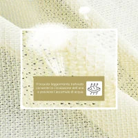 Vela Ombreggiante Rettangolare, Impermeabile e Anti-Raggi UV in HDPE, 3x4m, Crema