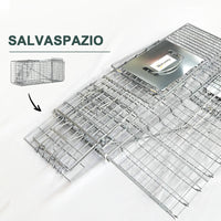Easycomfort Trappola per Ratti, Topi e Nutrie Pieghevole in Acciaio