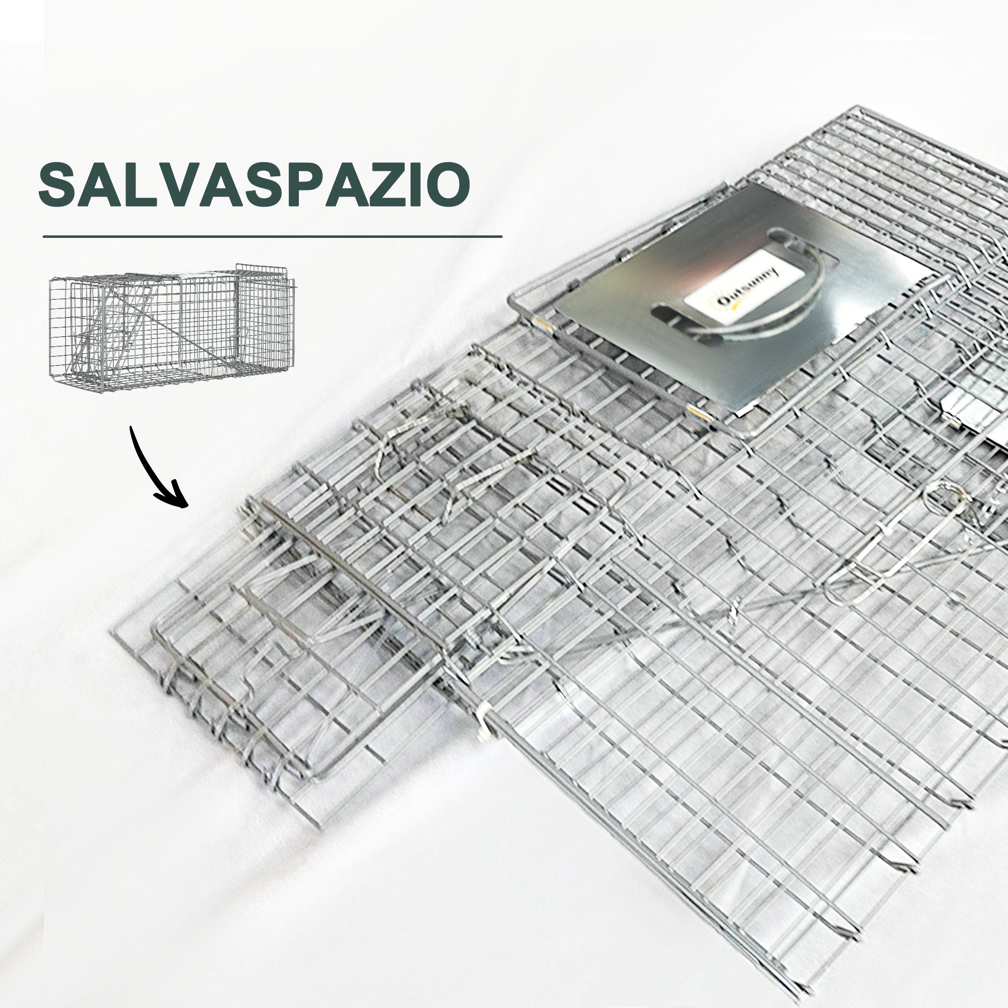 Easycomfort Trappola per Ratti, Topi e Nutrie Pieghevole in Acciaio