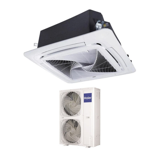 Climatizzatore Condizionatore Haier Cassetta 90x90 Round Flow 60000 Btu ABH160K1ERG Trifase R-32 Wi-Fi Optional con Pannello No Sensor Incluso Nessun Comando