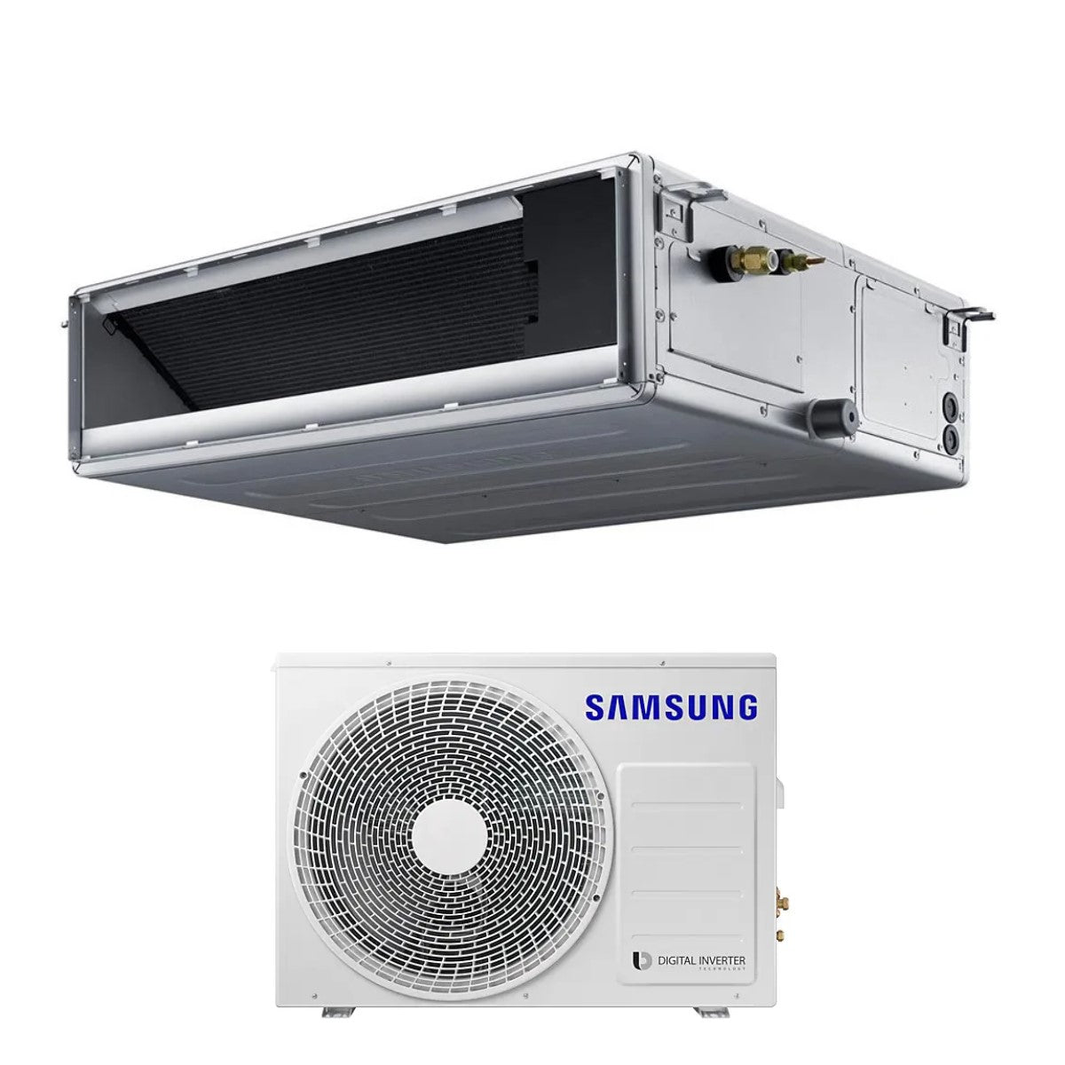 Climatizzatore Condizionatore Samsung Inverter Canalizzato Canalizzabile Media Prevalenza 18000 Btu AC052RNMDKG/EU R-32 Wi-Fi Optional Classe A++/A+