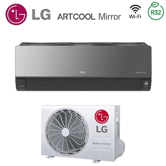 Climatizzatore Condizionatore LG Inverter serie ArtCool Mirror 18000 Btu AC18BK R-32 Wi-Fi Integrato Voice Control A++/A+