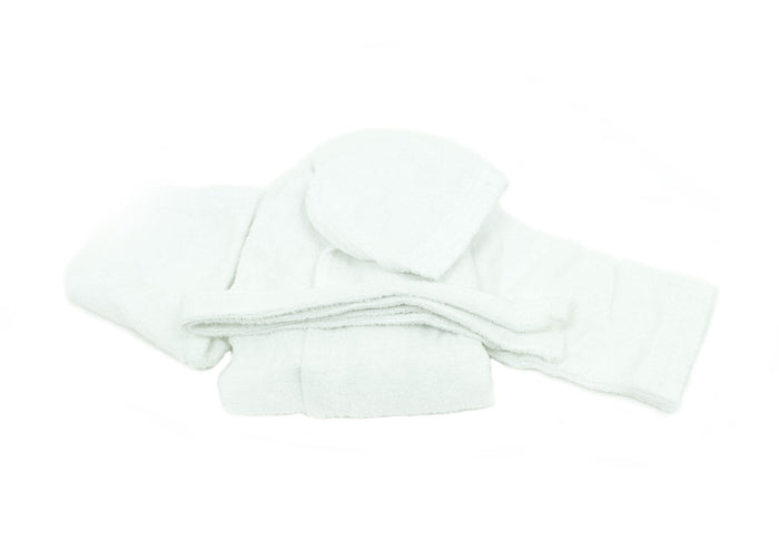 Accappatoio Per Bambini In Spugna Modello Children Colore Bianco - 6 Anni - Bianco